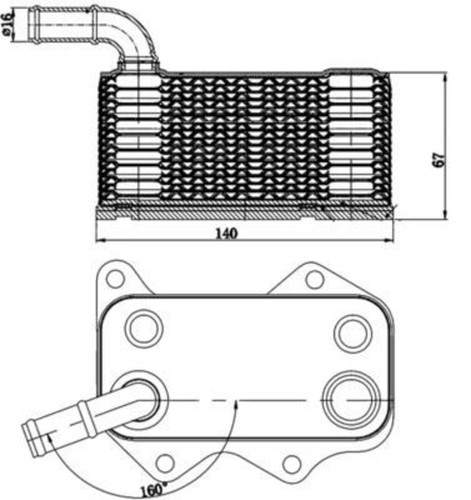 Engine oil cooler - engine,