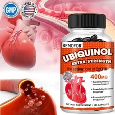 Ubiquinol 400mg Maximum Strength Softgels (Coenzyme Q10) - Vegan