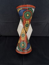 CLARICE CLIFF BIZARRE "SLICED CIRCLE" YO-YO VASE  STUNNING