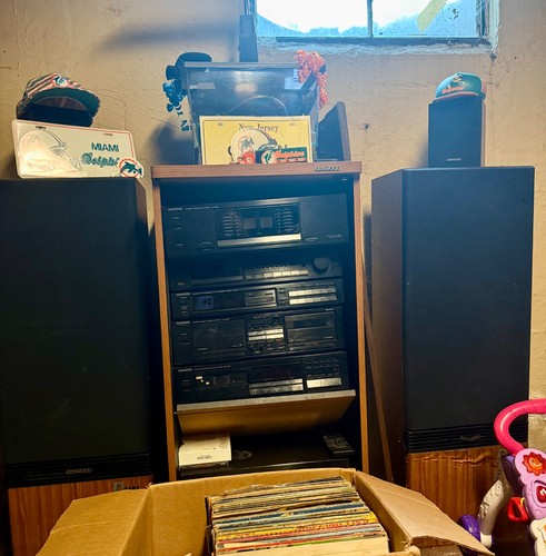 Kenwood vintage stereo rack