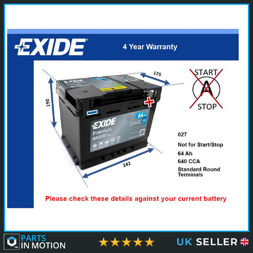 Car battery ea640 - car, 027