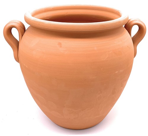 Ceramic plant pot - pot, handles