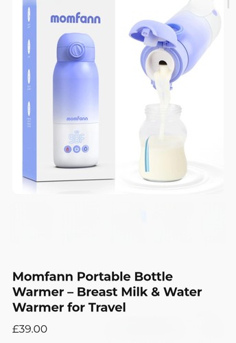 Momfann portable bottle warmer - bottle,