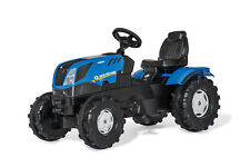 Rolly New Holland T7 Pedal Tractor Childrens Outdoor Ride On Toy Blue 3-10 Years