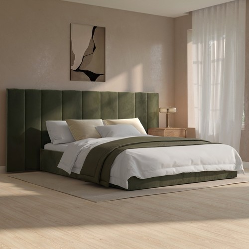 Olive green velvet - olive,