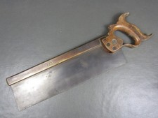 Vintage 14" brass backed tenon saw old tool by Spear & Jackson