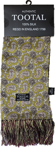 Tootal avocado paisley print - avocado,