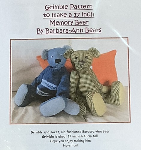 Memory bear sewing - bear,
