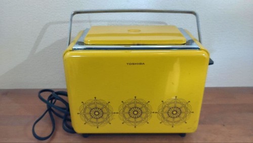 Vintage 1970s toshiba yellow - vintage,