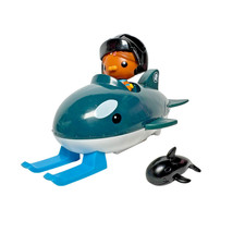 Octonauts Gup O and Dashi Figure With Whale Ski Vehicle Play Set Toy Mattel Kids