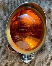 ONE RARE EARLY 1960s RAYDYOT DL78 AMBER CHROME LAMP  /CLASSIC CAR /  SCOOTER