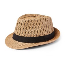 Straw Trilby Sun Hat Mens Ladies Womens Summer Panama Designer Fedora Beach NEW