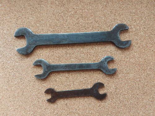 Vintage flat plate spanner - vintage,