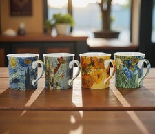 Set Of 4 Fine China Mugs Tea