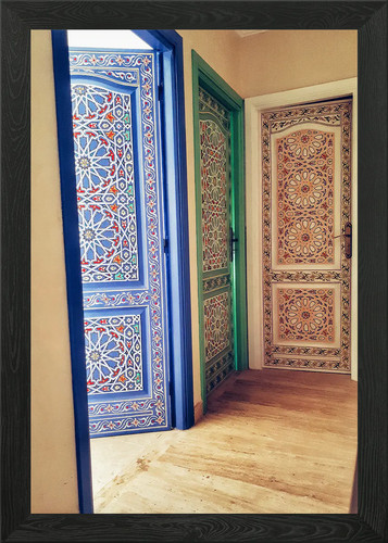 Intricate moroccan doors - moroccan,