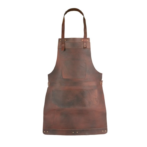 Dark brown full grain - dark, leather