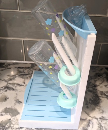 Baby bottle drying rack - rack, made