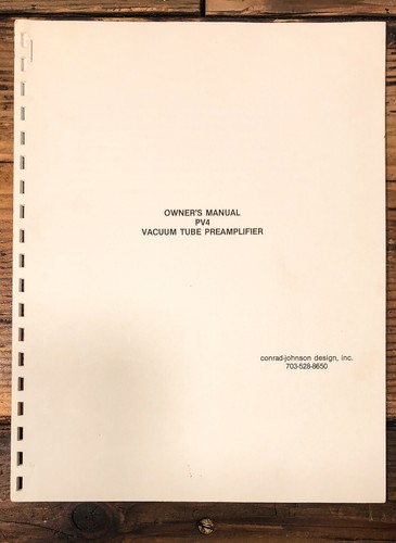 Conrad johnson pv4 tube - johnson,