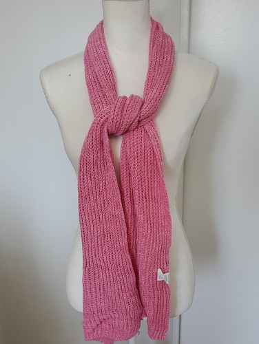 Pink knit scarf - scarf, brand