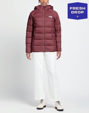 RRP €332 THE NORTH FACE Down Puffer Jacket Size XS Quilted Logo Zip Hooded