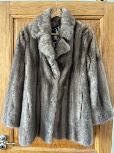 Burgundy mink fur - burgundy, coat
