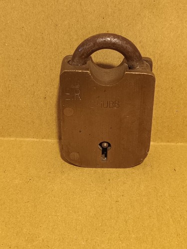 Vintage chubb brass padlock - vintage,