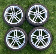 Set of Genuine Original AUDI TT A3 TTS MK3 8S 18" Silver Alloy Wheels 8S0601025E