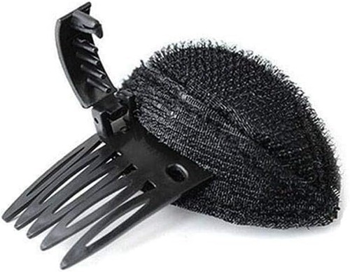 1pc black puff - black, hair