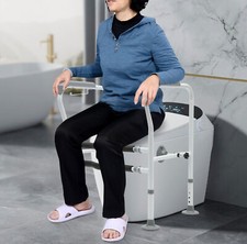 Toilet Frame Grab Bars Safety Rail Seat Handicap Assist Senior Arm rest NEW