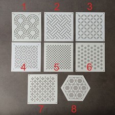 Sashiko Stencils | Embroidery Patterns or Quilting Stencils | Sashiko Templates 