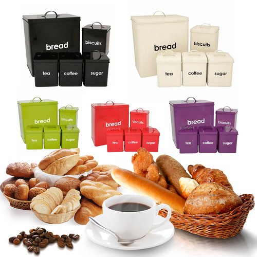 Metal bread bin - metal,