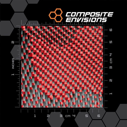 Camouflage carbon fiber - camouflage, fiber/red