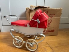 VINTAGE SASHA DOLL RARE DOUCET DOLLS PRAM WITH ORIGINAL BOX