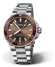 Oris Aquis Date Automatic Brown Men's Watch 01 733 7730 4152-07 8 24 05PEB
