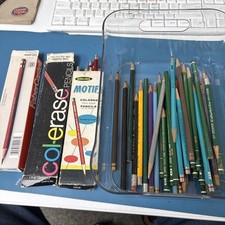 Vtg Color Pencils, Motif, Faber Castell and miscellaneous lot