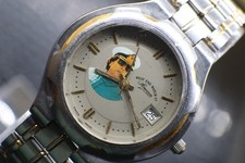 Vintage 1970s Gaddafi Dial West End Watch Co. Sowan Quartz Watch Stainless Steel