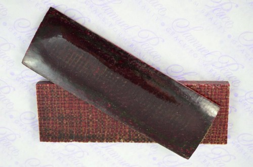 Pair magenta canvas micarta - of,