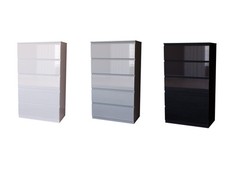 Modern Gloss 5 Drawer Chest of
