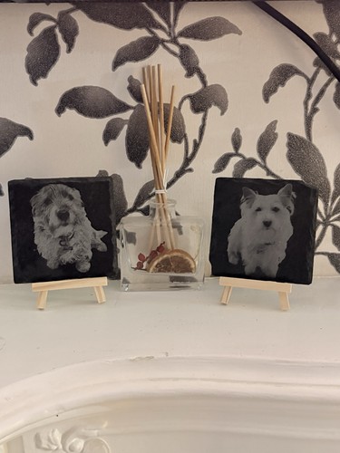 Personalised slate memorial - personalised,