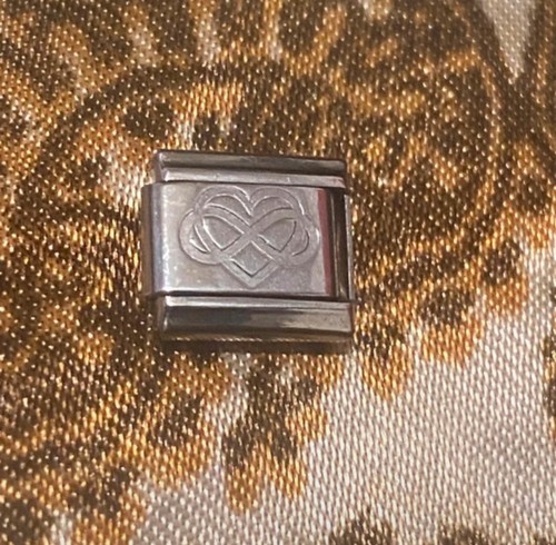 New infinity heart silver - new,