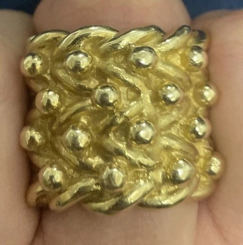 Men keeper ring 9ct - ring, 57g