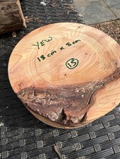 yew wood turning blank 18cm X