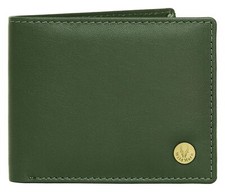 New Premium Quality Bi-fold Leather Wallet for Men Green Colour