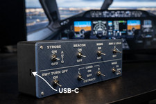 A320 external lights panel for