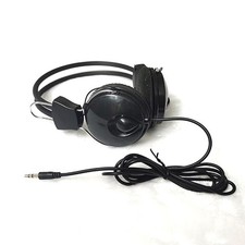 Black Wired Headphones Headset