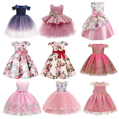 Kids flower girls dress - flower,