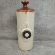 Vintage Bourne Derby Stoneware Salt glazed Hot Water Foot Warmer Bottle 