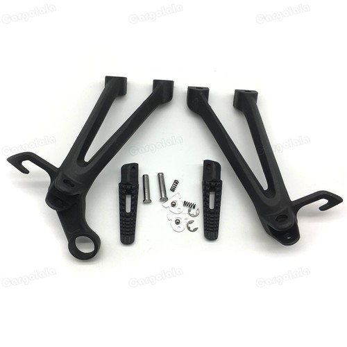Black rear passenger foot pegs - black,