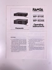 RAMSA Panasonic WP-9110E