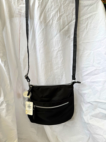 Primark black nylon crossbody - black,